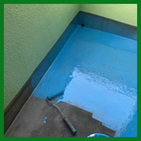 ベランダ防水工事の施工写真